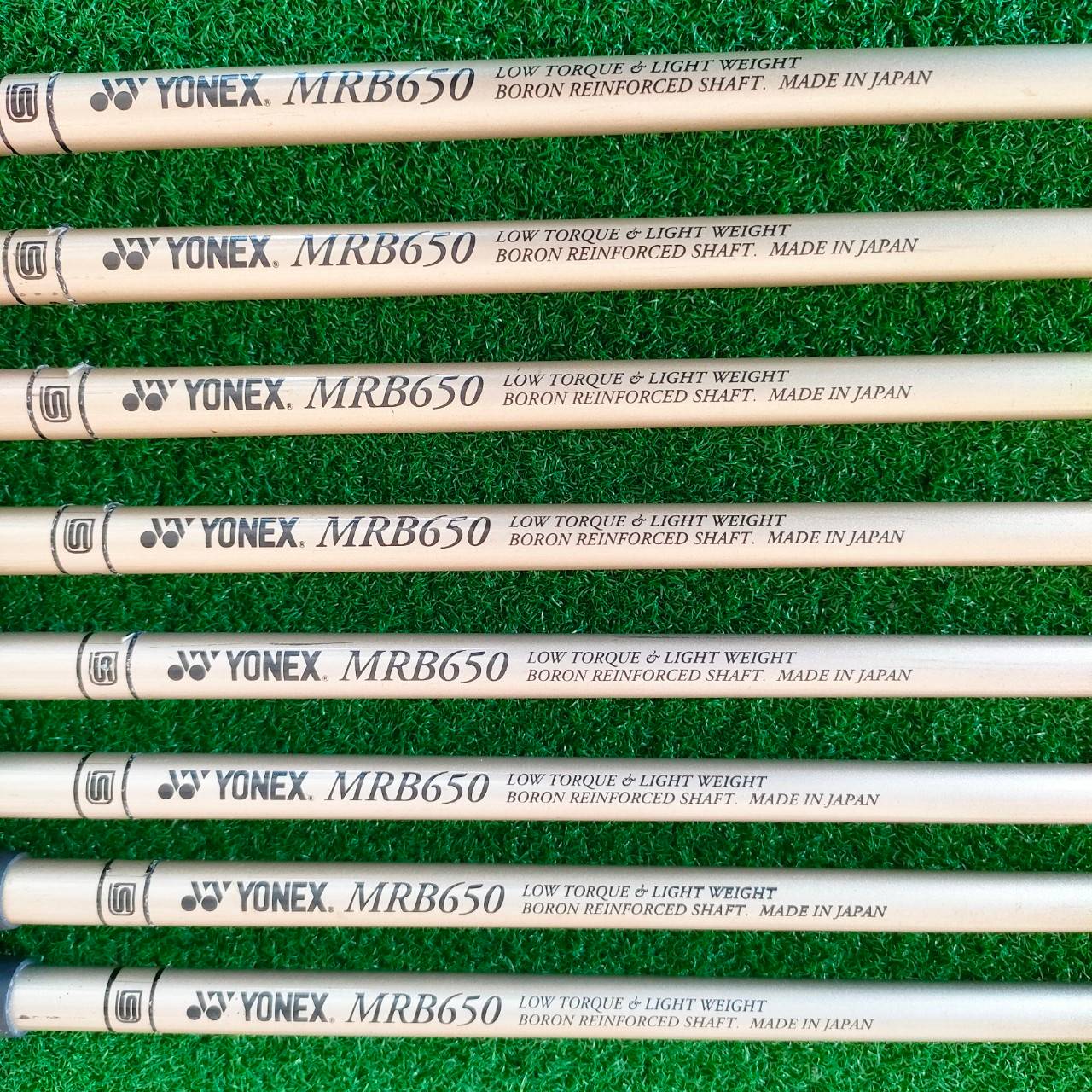 ชุดเหล็ก YONEX TITAN PRO II มีเหล็ก 4-9 PW SW ก้าน YONEX MRB650 FLEX R สุดยอดวัสดุเสริมไทเทเนี่ยม ทำให้ตีไกล ผลิตจากญี่ปุ่น 100% ไม้ YONEX ที่ญี่ปุ่น นิยมมากครับ