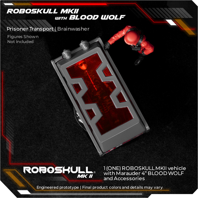 [สั่งจอง]ROBOSKULL MKII & 4" BLOOD WOLF PILOT