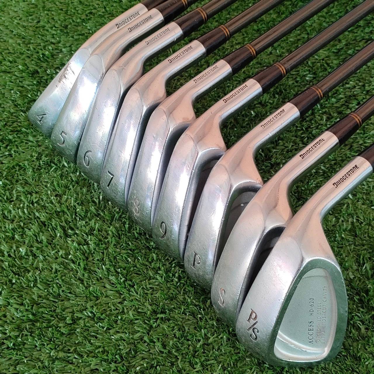 ชุดเหล็ก BRIDGESTONE ACCESS HD-620 FORGED มีเหล็ก 4-9 เเละ PW SW P/S ก้าน TOUR DESIGN TDI-04 FLEX R