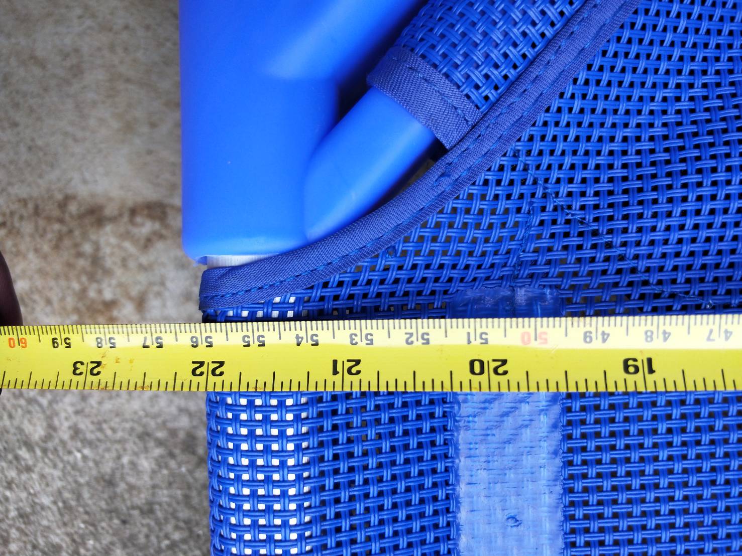 เตียงผ้าตาข่ายB สีน้ำเงิน โครงสร้างไฟเบอร์กลาส,เตียงเด็กอนุบาล,เตียงสนาม เตียงตาข่าย เตียงผ้าใบตาข่าย สำหรับโรงเรียน ศูนย์พัฒนาเด็กเล็ก พร้อมส่ง