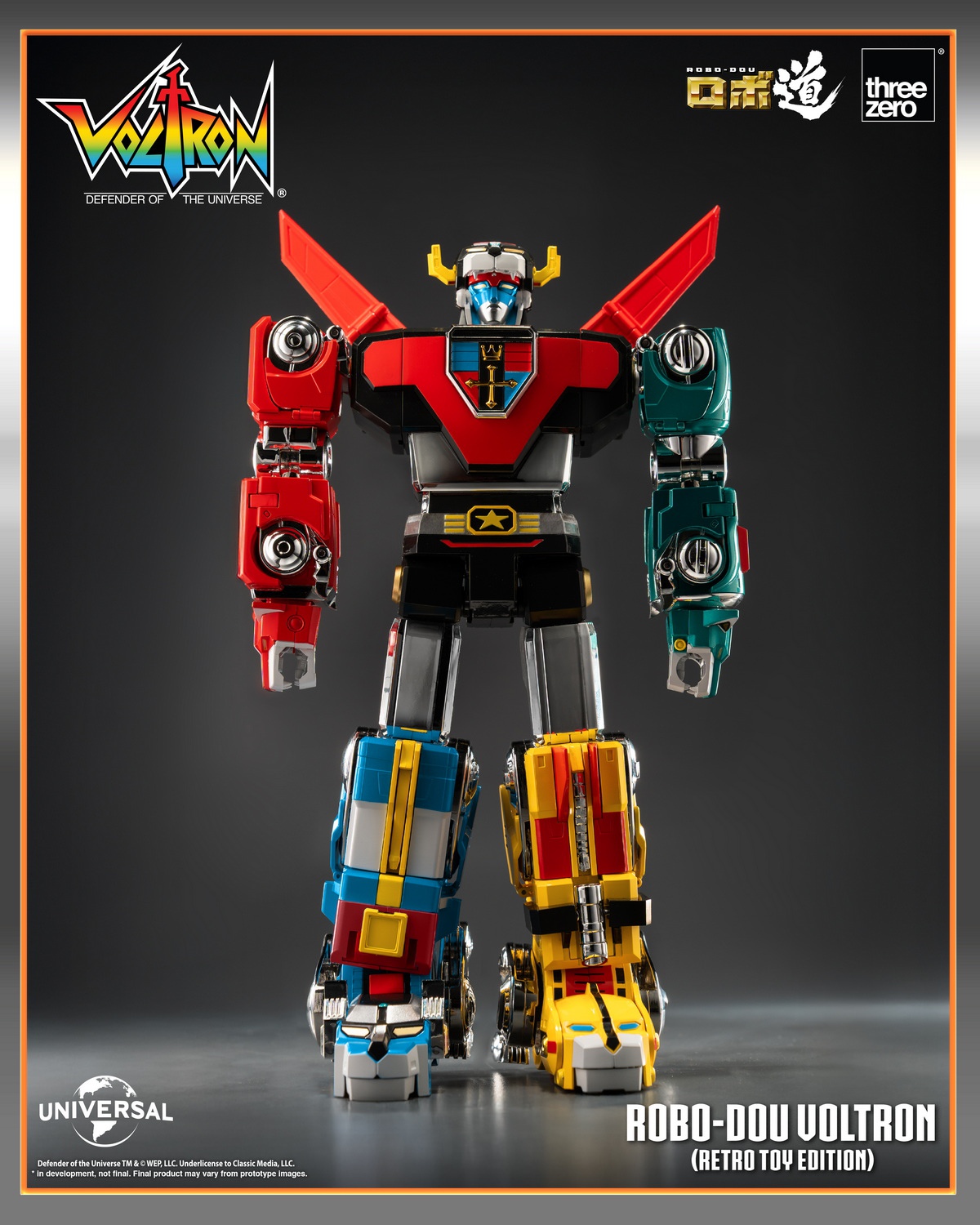 [สั่งจอง]Threezero 3Z09470W0 : ROBO-DOU Voltron (Retro Toy Edition)