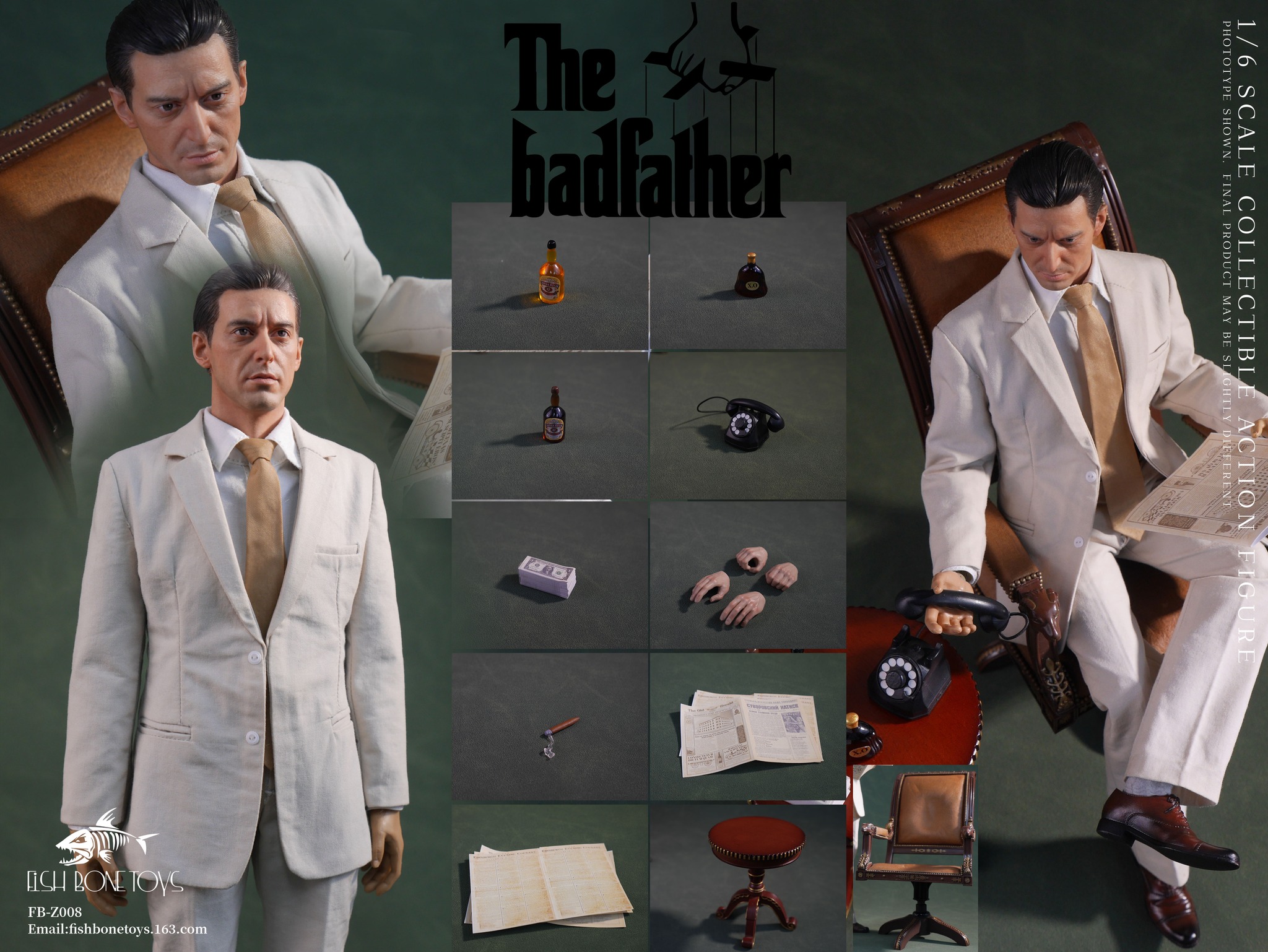 [สั่งจอง]Fish bonetoys No: fb-z008 1/6 : Godfather II Mike
