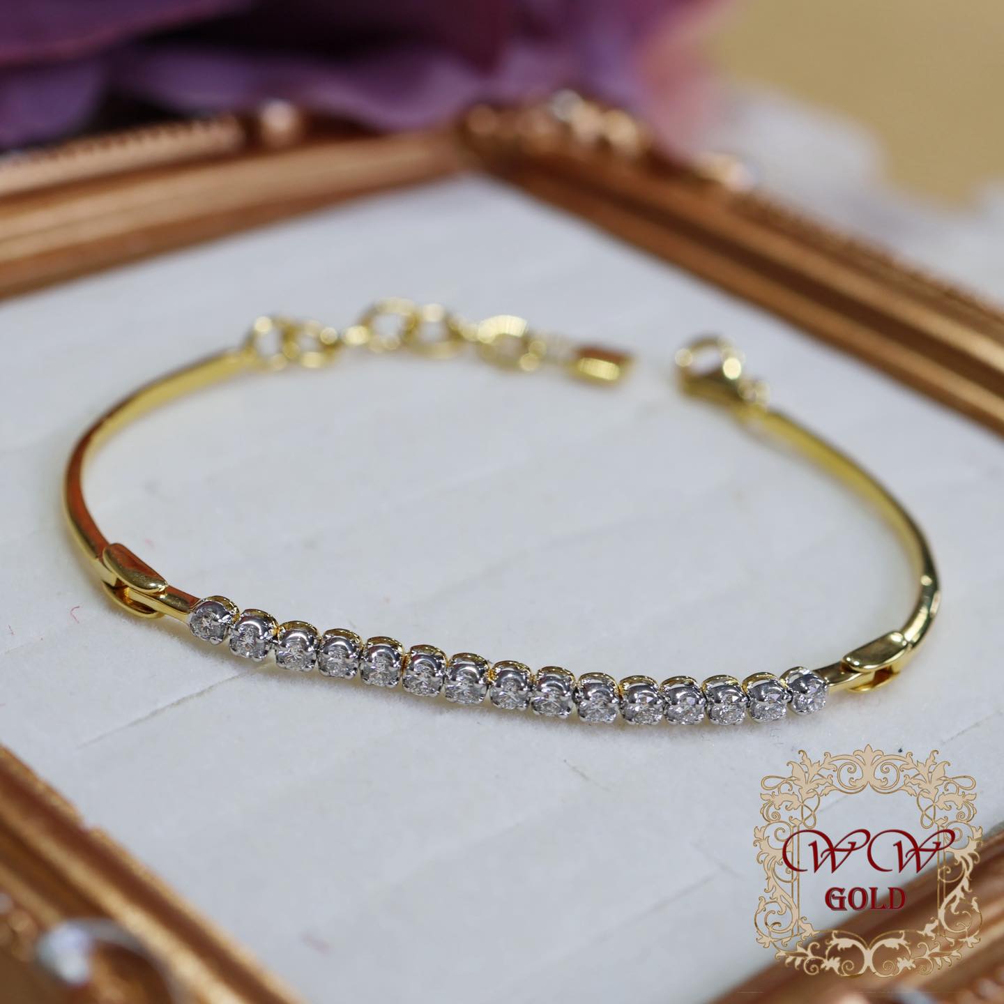 สร้อยข้อมือเพชรแถว^^