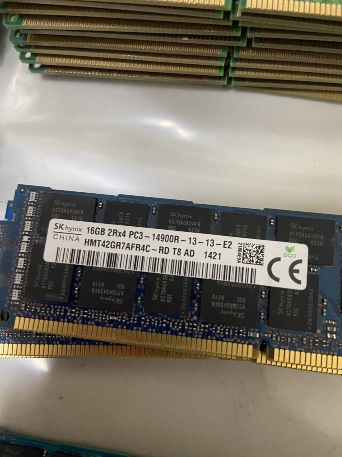 แรม Ram ECC 16GB 2Rx4 PC3-12800R - DDR3 1600Mhz Ecc