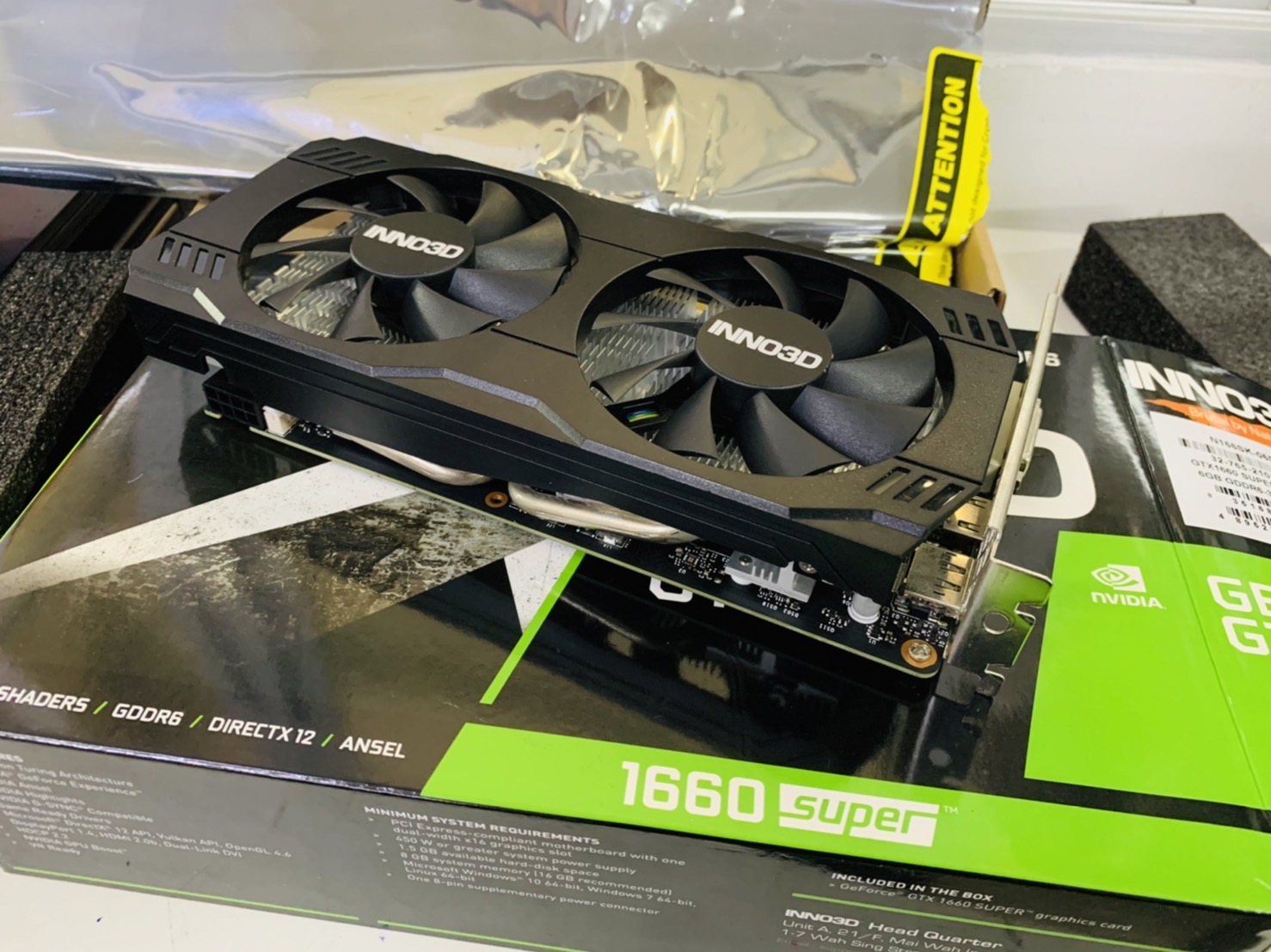 การ์ดจอ INNO3D GEFORCE GTX 1660 SUPER 6GB DDR6