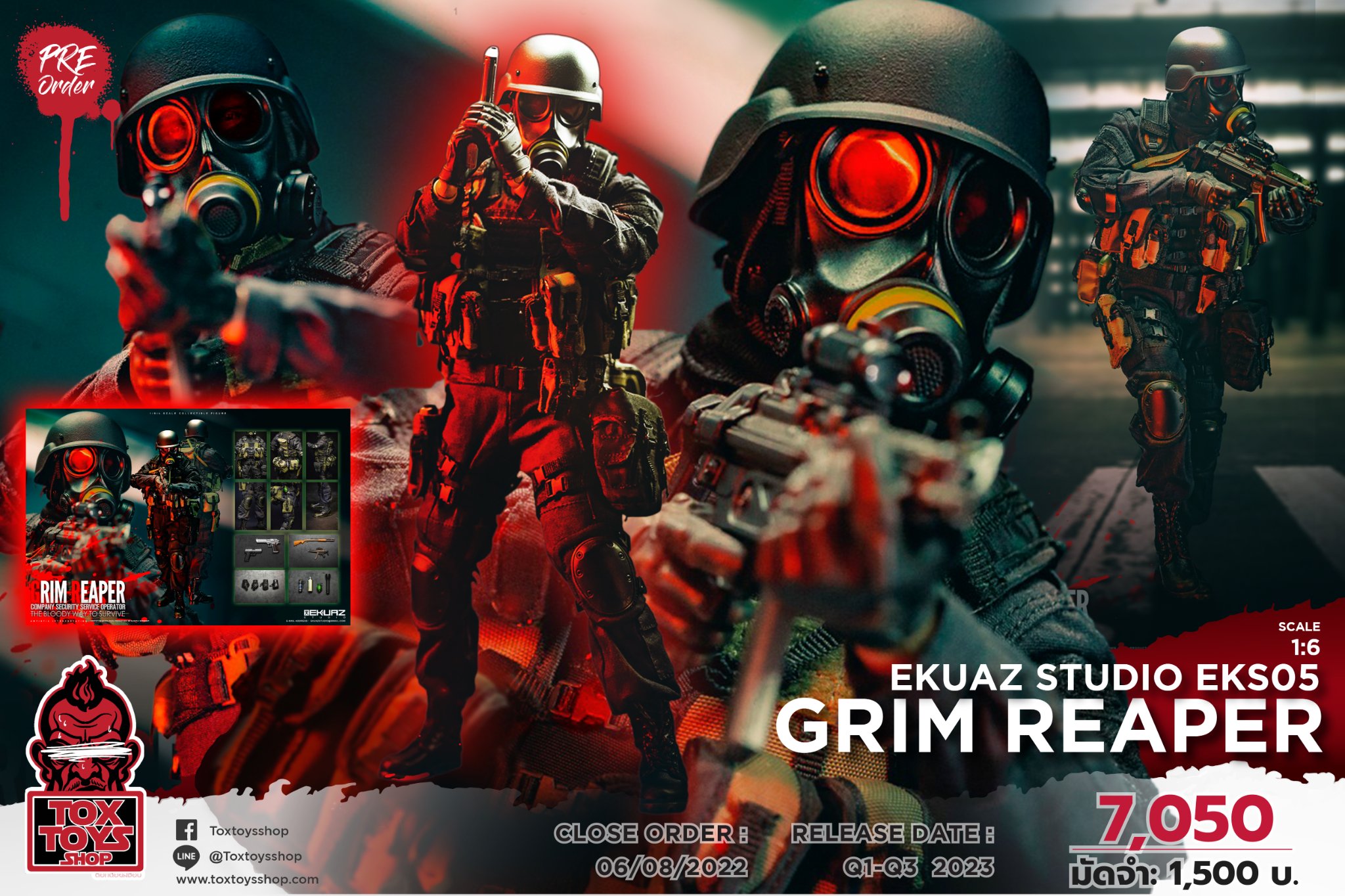 [สั่งจอง]EKUAZ STUDIO EKS05 1/6 : GRIM REAPER [Re-order]