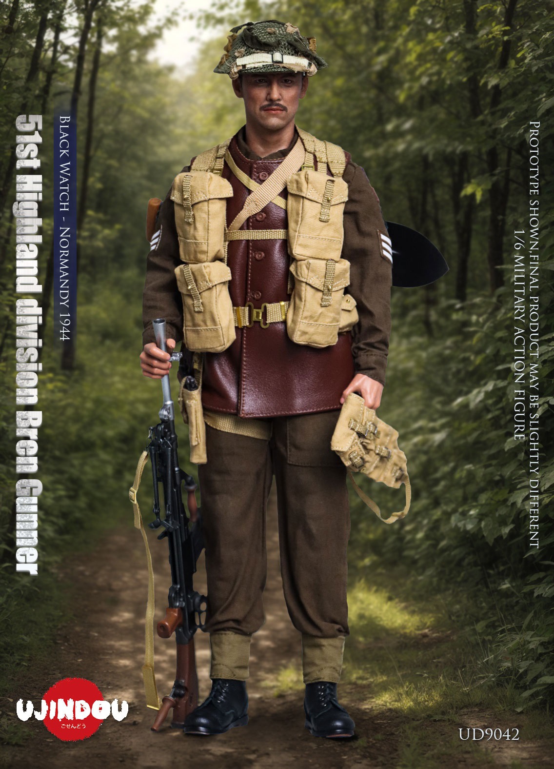 [สั่งจอง] UJINDOU UD9042 1/6 : 51st Highland division Bren Gunner,Black Watch - Normandy 1944