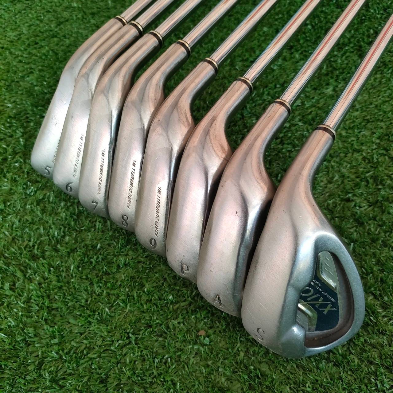 ชุดเหล็ก XXIO IMPACT POWER MATCHING MP600 มีเหล็ก 5-9 เเละ PW AW SW ก้าน N.S.PRO 950GH FLEX S เหล็กตีไกล หน้าเด้ง อันดับ 1 ญี่ปุ่น ตีง่าย และไกลมากๆ มีแผ่นหน้าเด้ง ที่หน้าไม้ครับ ก้านแม่นยำ สปินดีตกหยุด