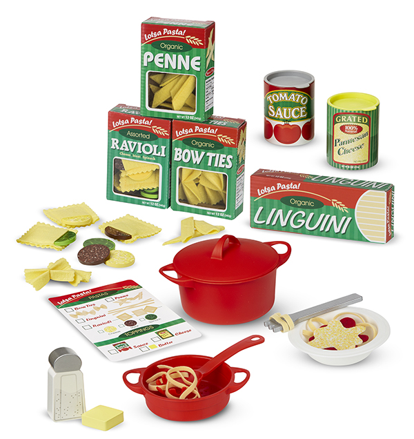 ชุดทำพาสต้า Melissa & Doug Slice & Prepare & Serve Pasta Set มาพร้อมอุปกรณ์ครบครัน อย่างดี 58ชิ้น รุ่น 9361 ของเล่น,ของเล่นเสริมพัฒนาการ, ของเล่นอเมริกา,melissa & doug