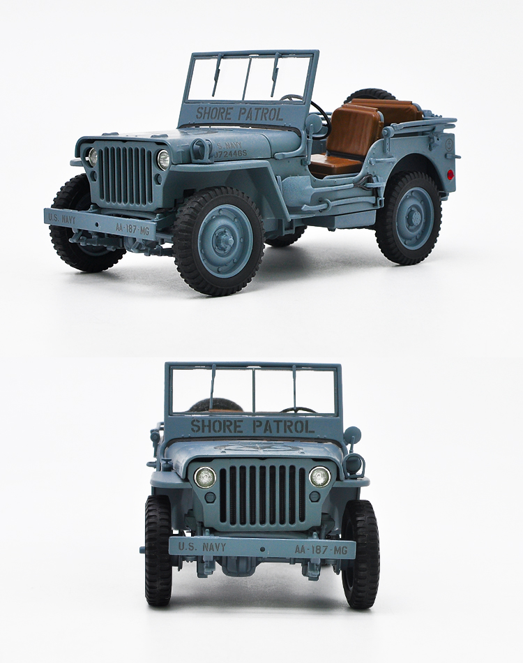 [สั่งจอง] JEEP WILLYS US ARMY 1/4 TON MILITARY WW II DIE CAST 1/18 BY WELLY 18036W