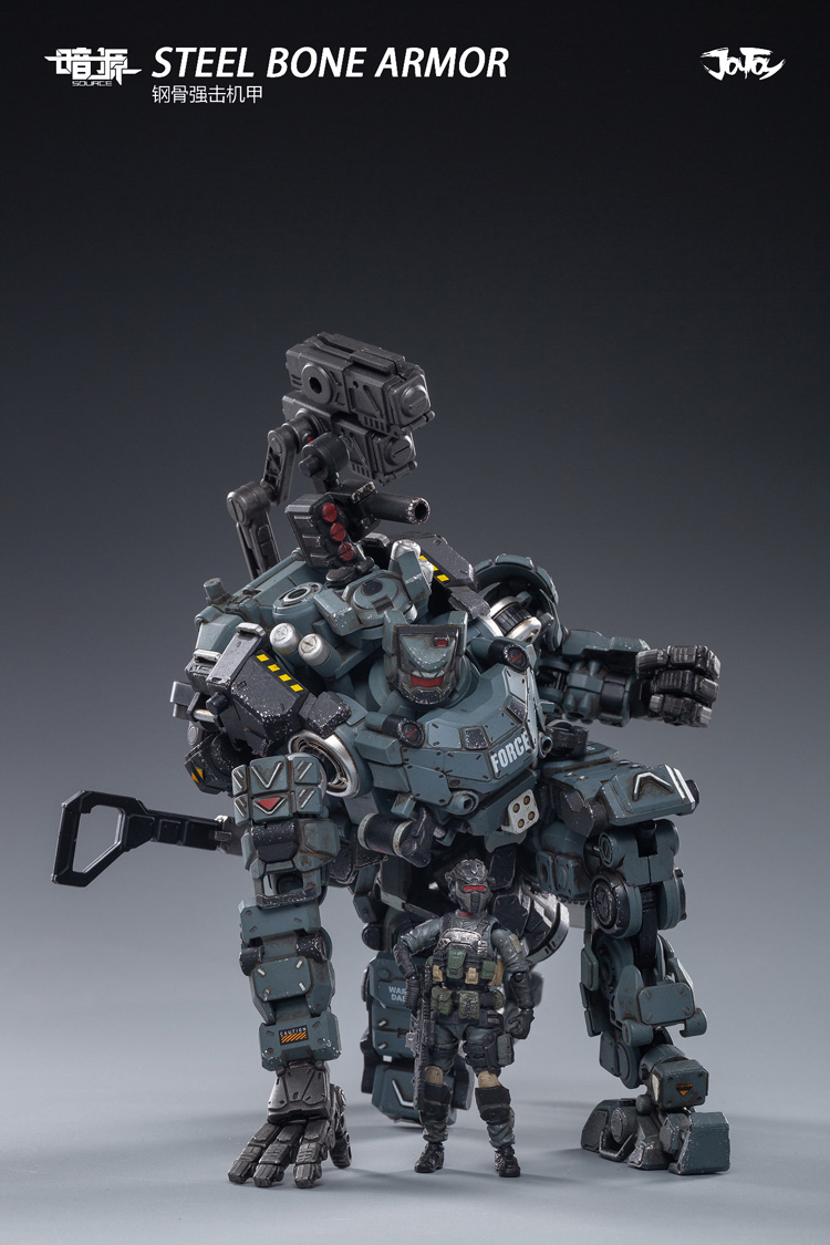 [สั่งจอง] JOYTOY JT0128 1/25 : Steel bone armour (Grey）