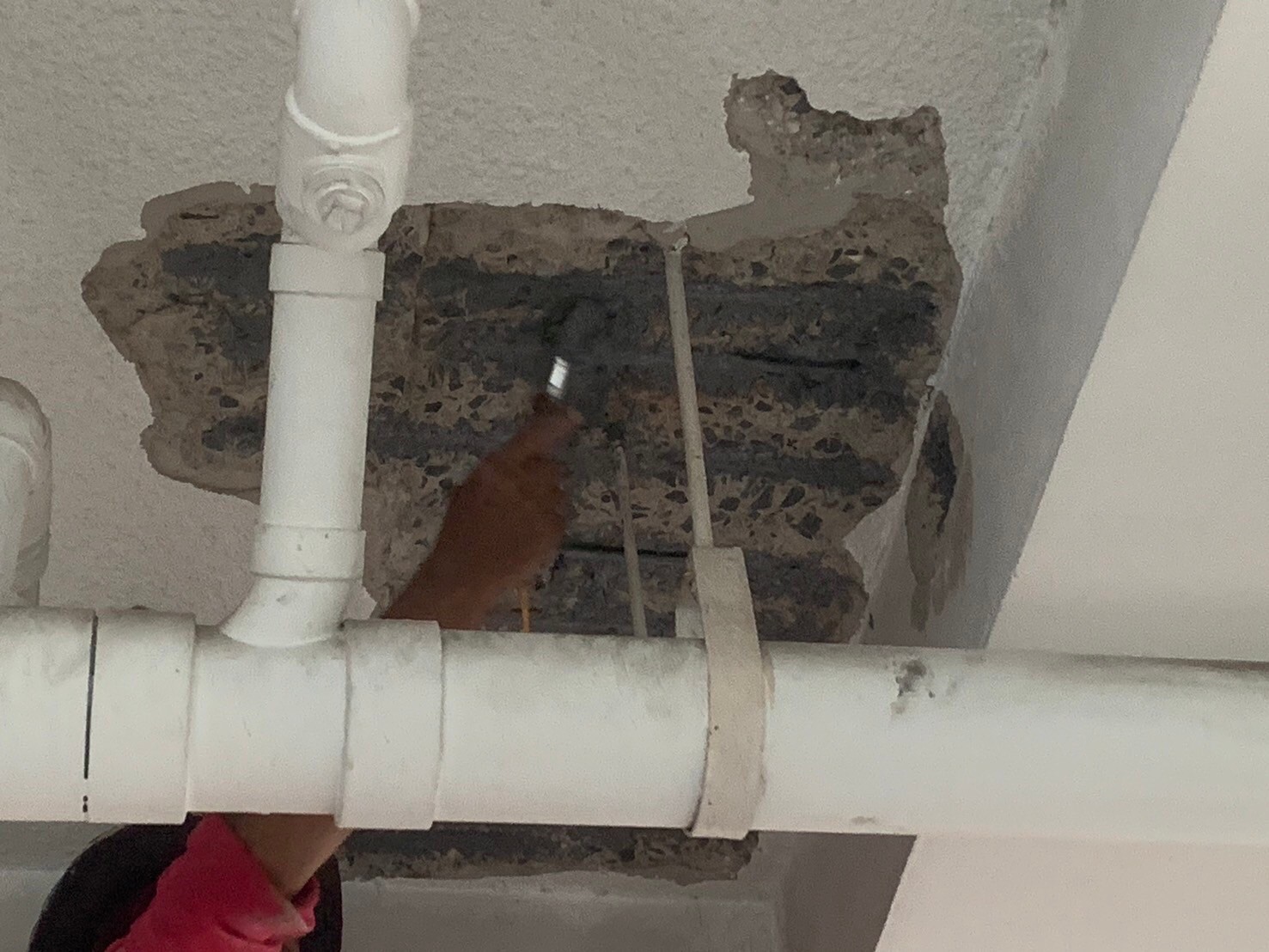 งานซ่อมโครงสร้างเสา หอพักพยาบาลบางระมาด รพ.ศิริราช