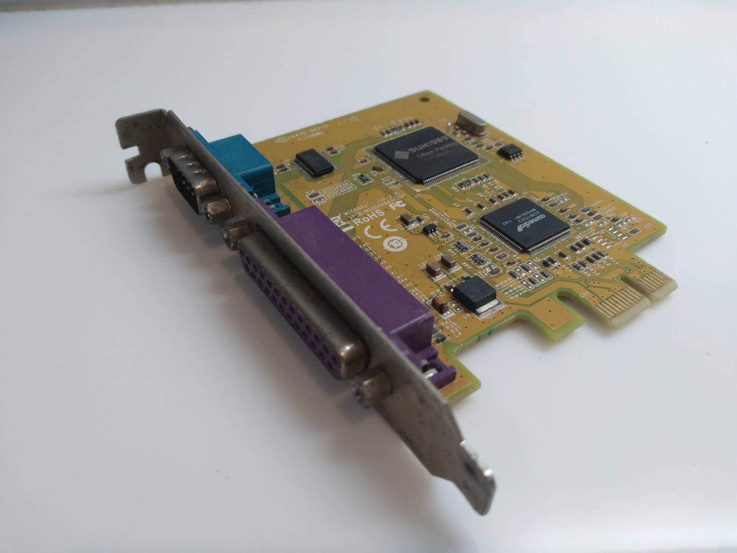 Dell 0gp385 sunix serial and parallel port expansion card pcie x1