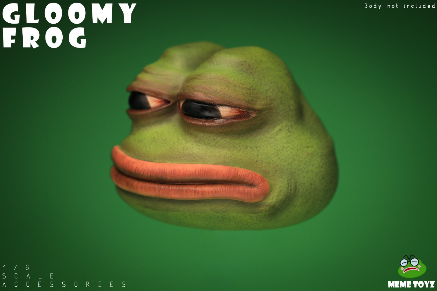 [พร้อมส่ง] Meme Toyz MTZ001 1/6 : Gloomy Frog Head Sculpt and Hand Set