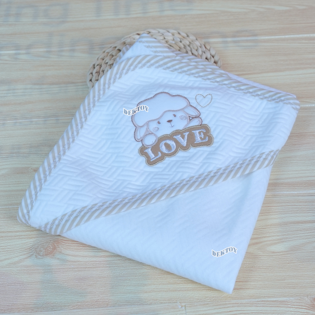 First Wear ผ้าห่อตัวเด็กทารก แบบสำเร็จรูป ผ้าแซนวิช ไซส์ 72x89 ซม.