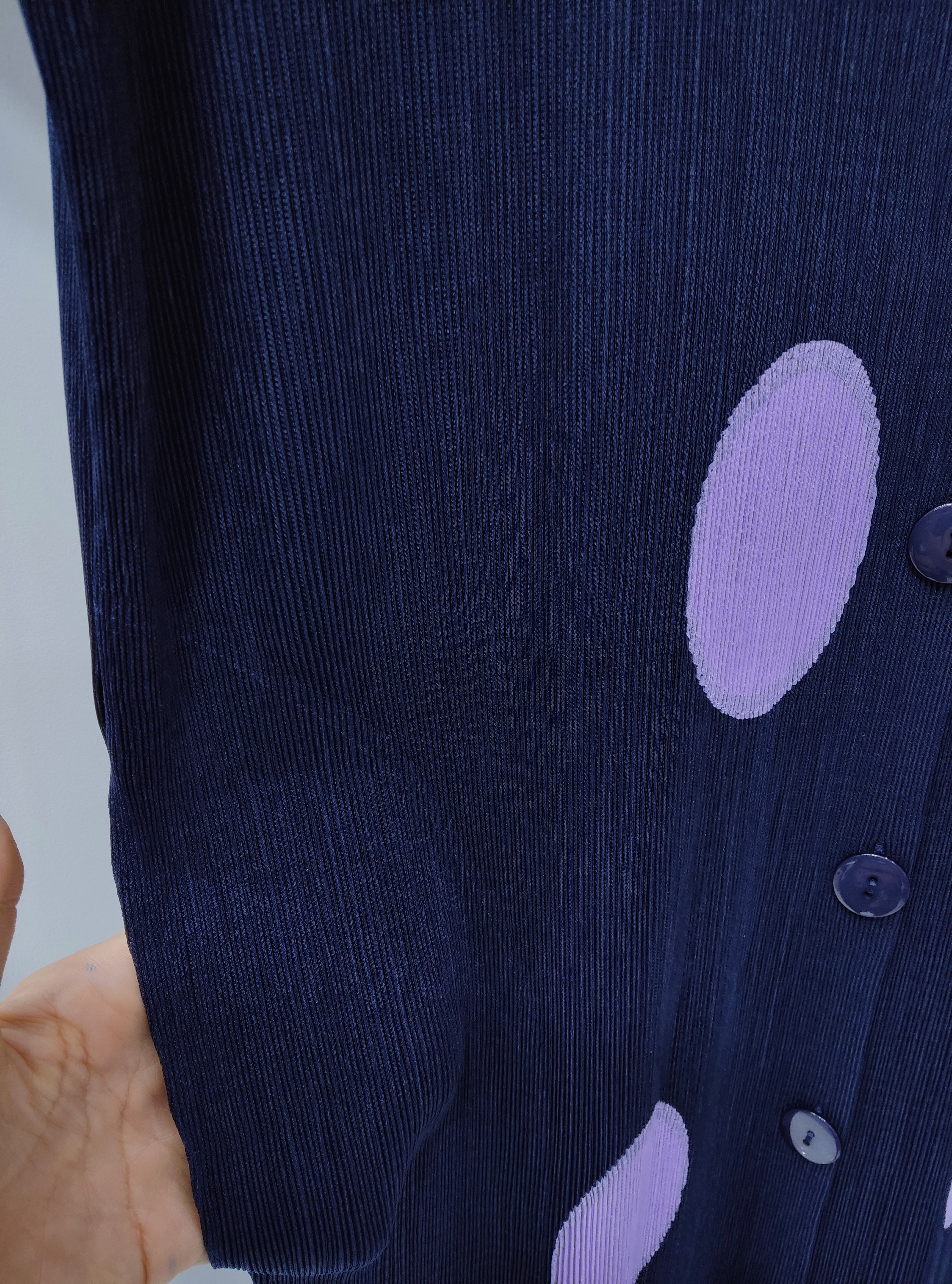 2MUAY รุ่น GM9581 เดรสอัดพลีท POLKA DOT BUTTON FRONT PLEATED DRESS 7 สี FREE SIZE