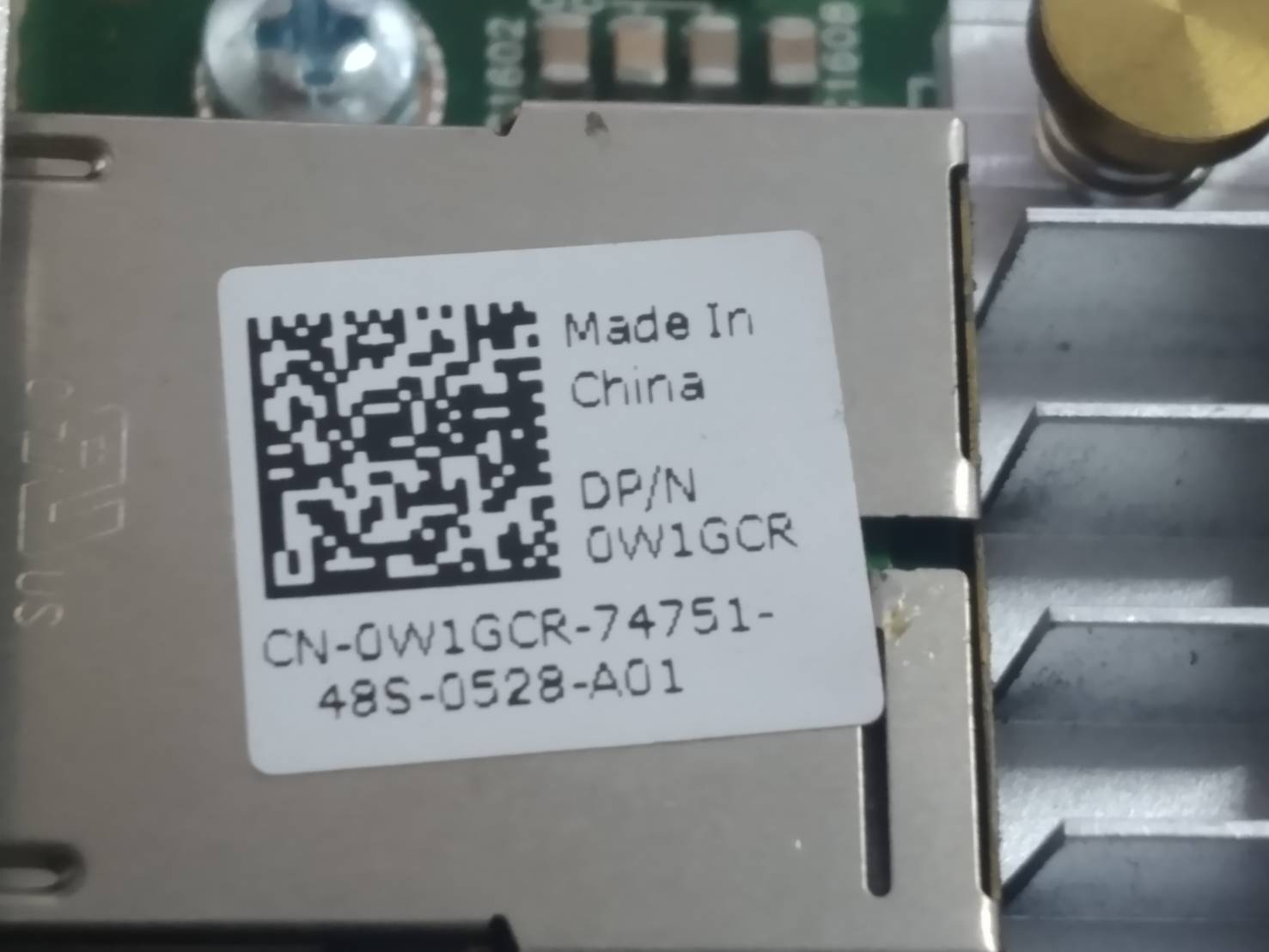 Dell 0W1GCR HN10N Broadcom 57810S Dual Port 10GBASE-T Converged Network Adapter