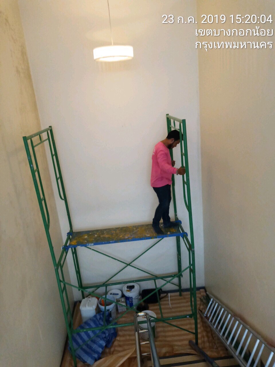 งานซ่อมหลังคา,ฝ้า,ผนัง,หอสมุด รพ.ศิริราช