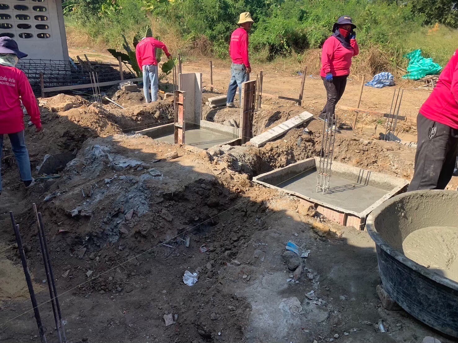 งานสร้างห้องน้ำ รร.วัดหนองเสือ อ.บ้านโป่งจ.ราชบุรี