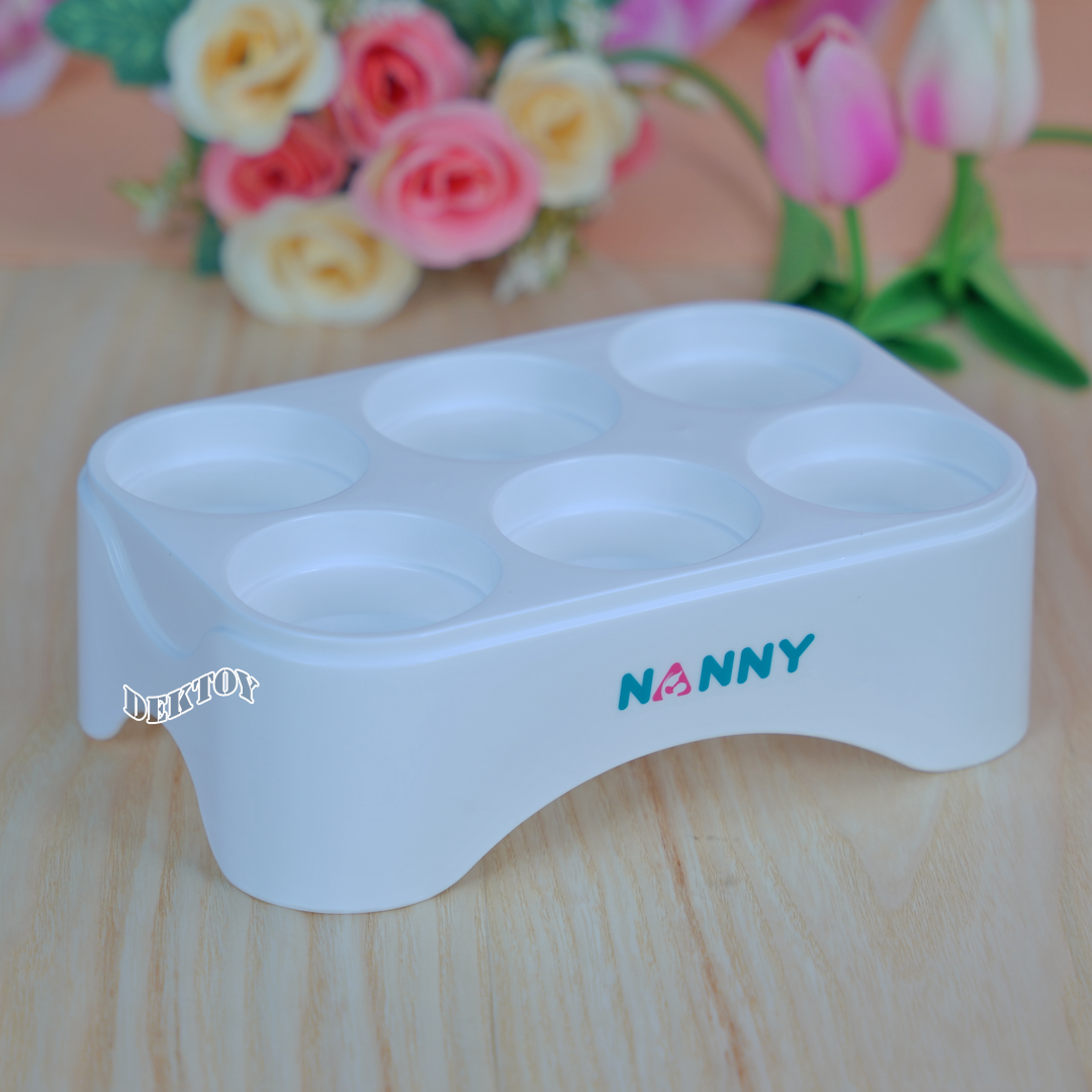 Nanny แนนนี่ ที่ตากขวดนม6ช่อง PP