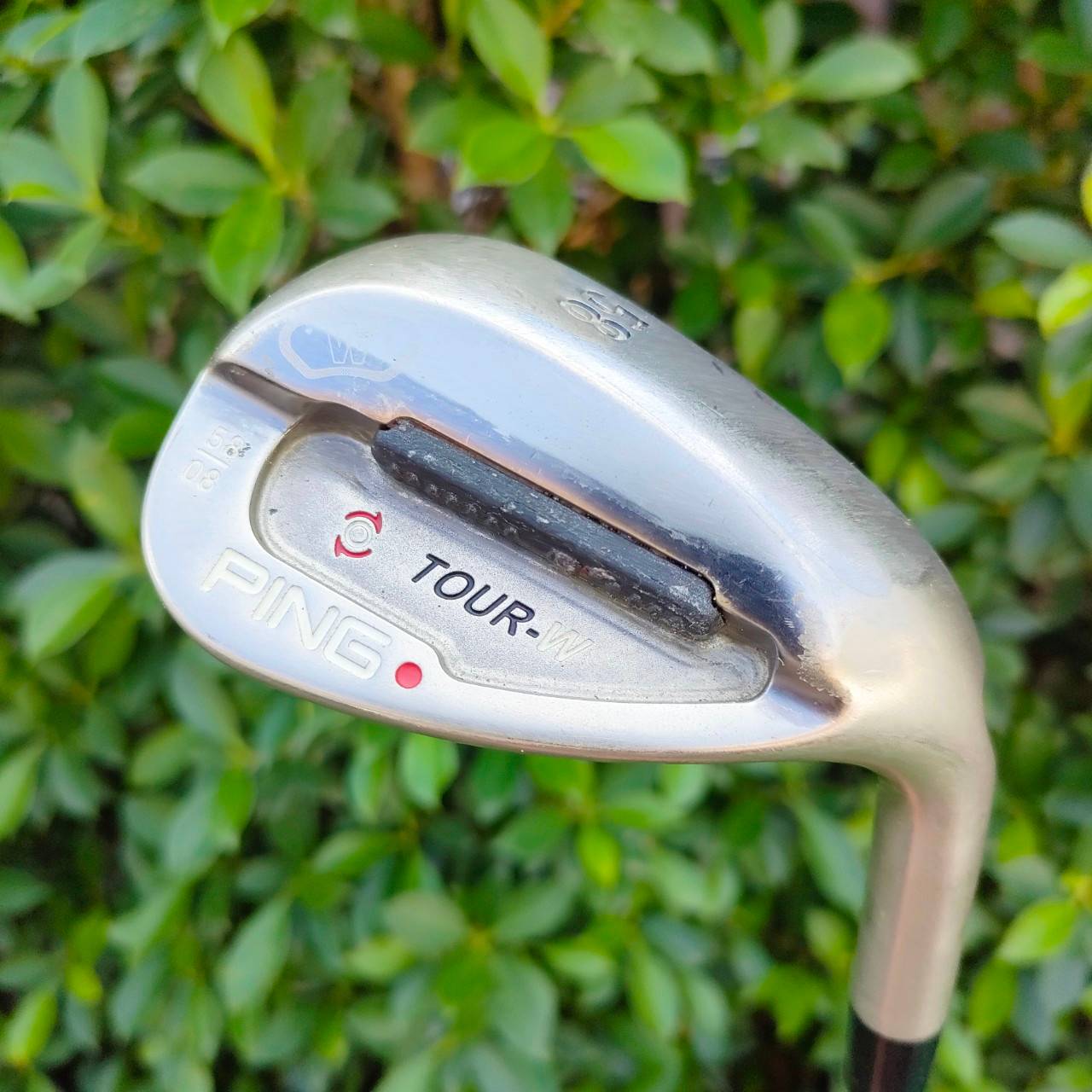 WEDGE PING TOUR-W จุดเเดง องศา 58 BOUNCE 8 ก้าน PING AWT FLEX S หน้าตะไบ ร่องคมมาก สปินจัด วัสดุพรีเมี่ยมจัด