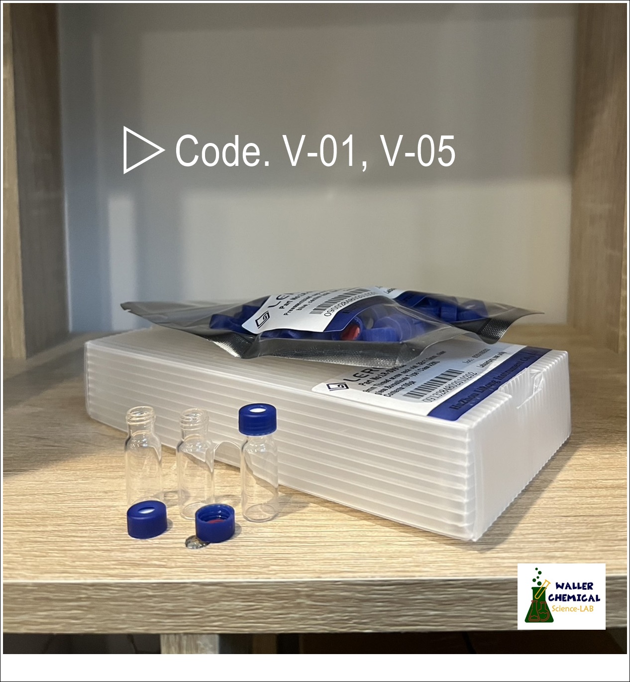 ขวดไวเเอล (สีใส) ขนาด 2ml (Vial) ฝารูพร้อม Septa (100ชิ้น/เเพ็ค)