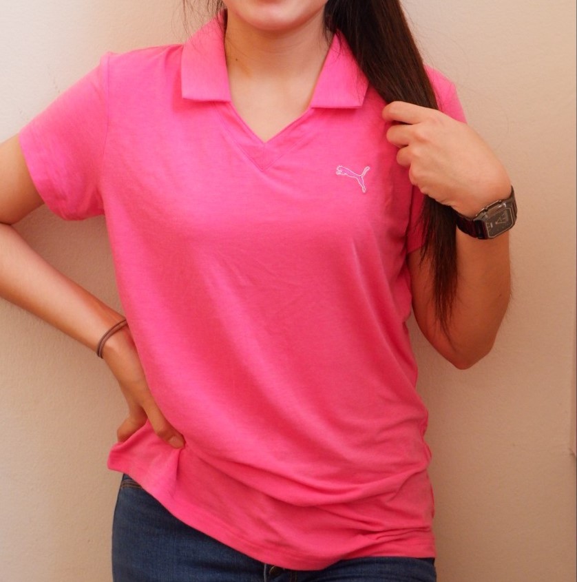 เสื้อกอล์ฟผู้หญิง GOLF POLO PUMA ROAD MAP PUMA WOMEN