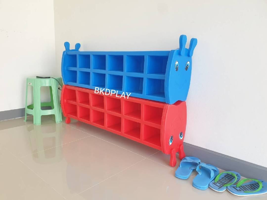 ชั้นวางรองเท้าเด็ก12ช่อง ,ชั้นวางรองเท้าหนอน ,ตู้รองเท้า,เฟอร์นิเจอร์เด็ก พร้อมส่ง