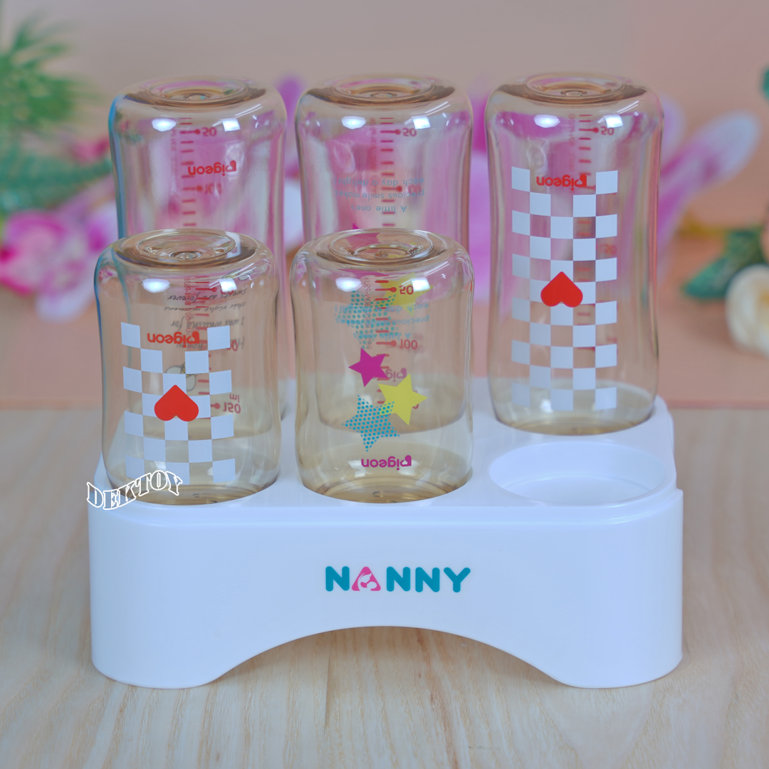 Nanny แนนนี่ ที่ตากขวดนม6ช่อง PP