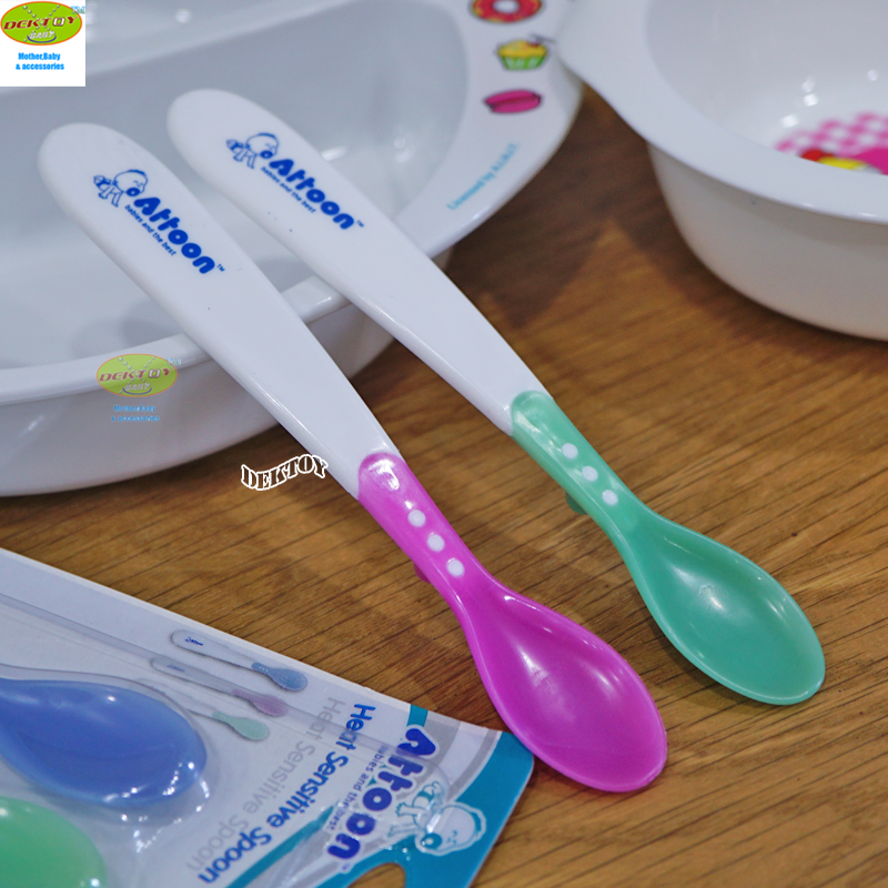 Attoon แอทตูน ช้อนวัดอุณหภูมิสำหรับป้อนอาหารทารก