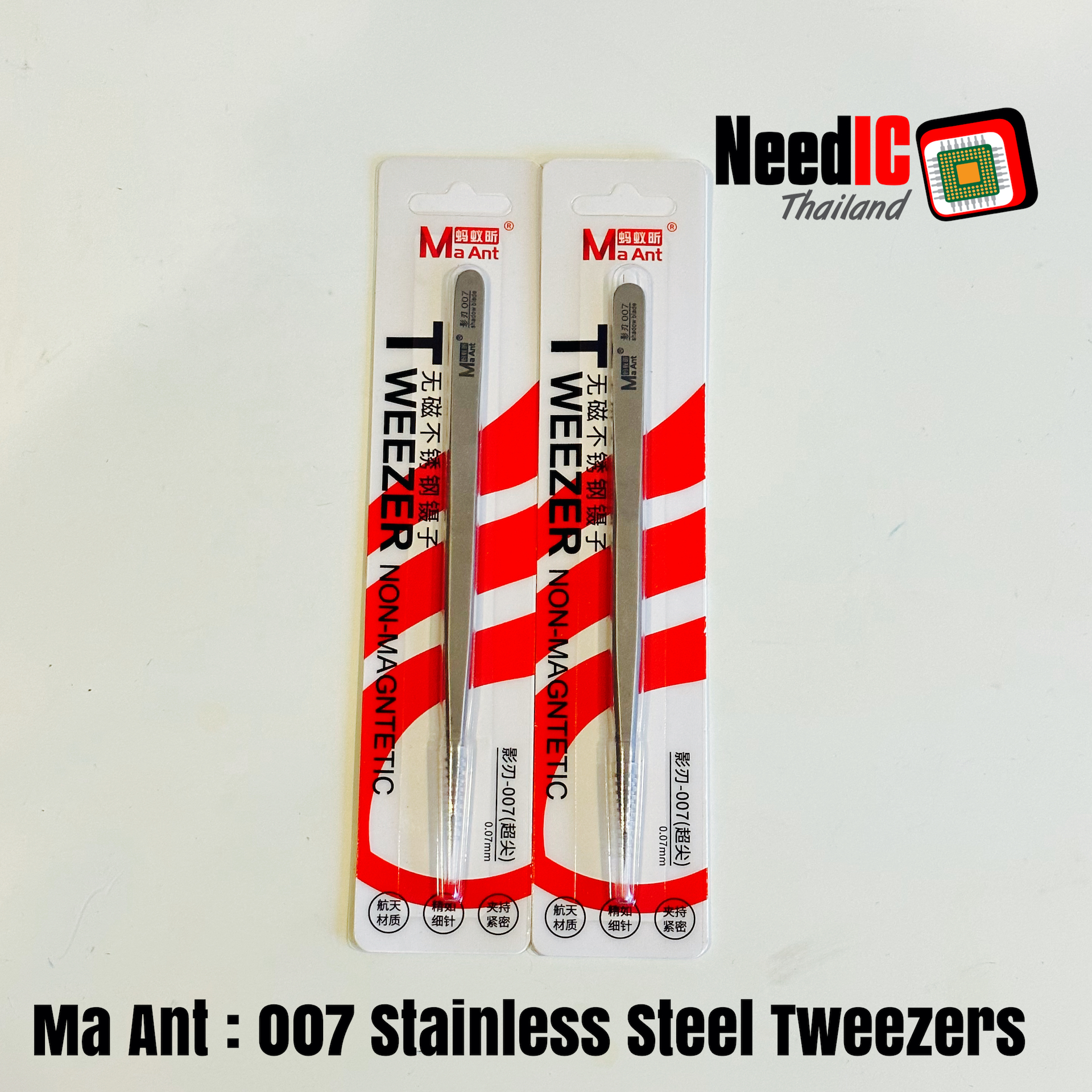 Ma Ant : 007 Shadow Blades Nonmagnetic Stainless steel tweezers