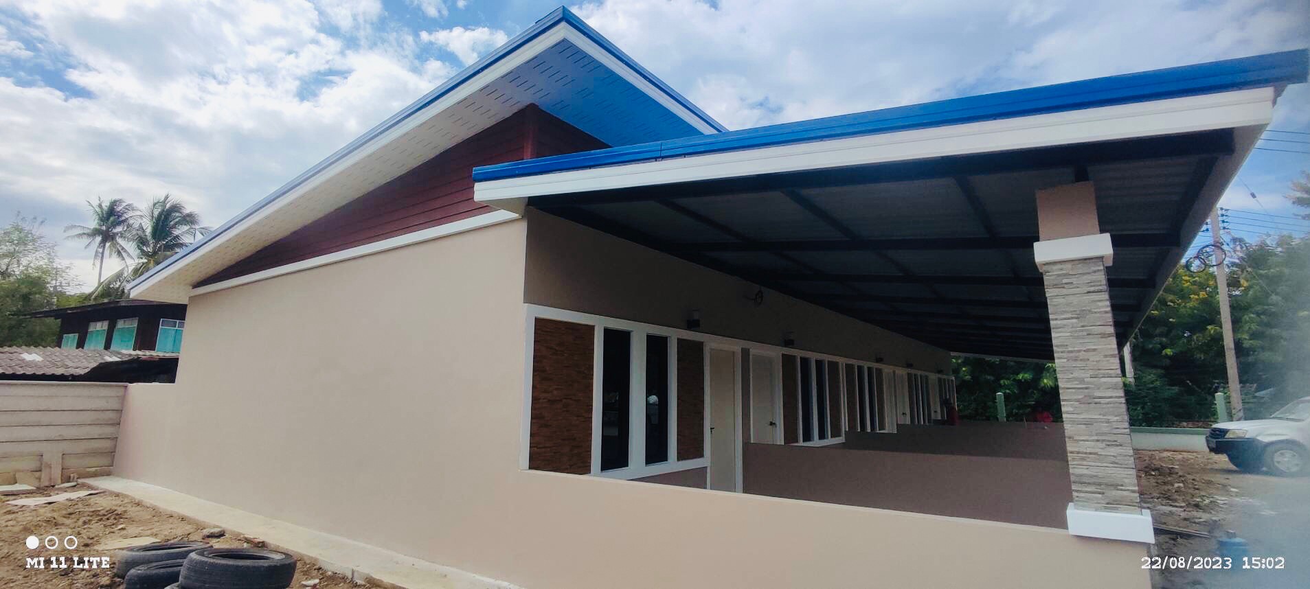 งานก่อสร้างห้องแถว จำนวน5ห้อง อ.บ้านโป่ง จ.ราชบุรี