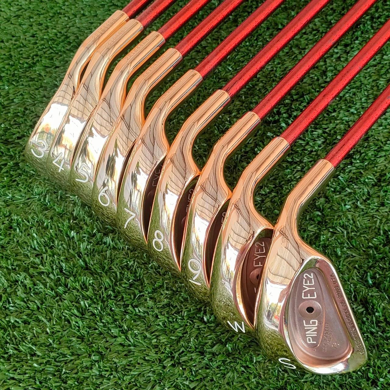ชุดเหล็ก PING EYE2 จุดดำ มีเหล็ก 3-9 เเละ W SW ก้าน PING NOVUS CFP 57 USA
