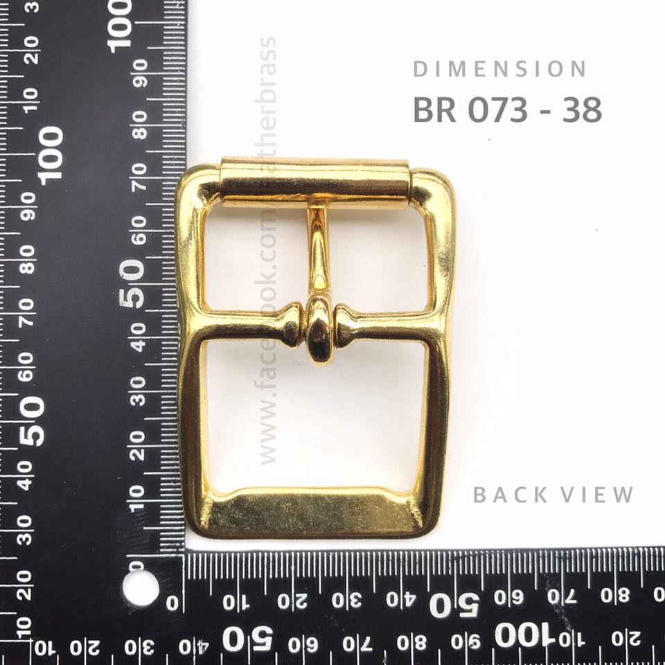 BR073 หัวเข็มขัดปรับสายกระเป๋า อะไหล่ทองเหลืองแท้ อุปกรณ์งานหนัง leatherbrass**ราคาต่อชิ้น**