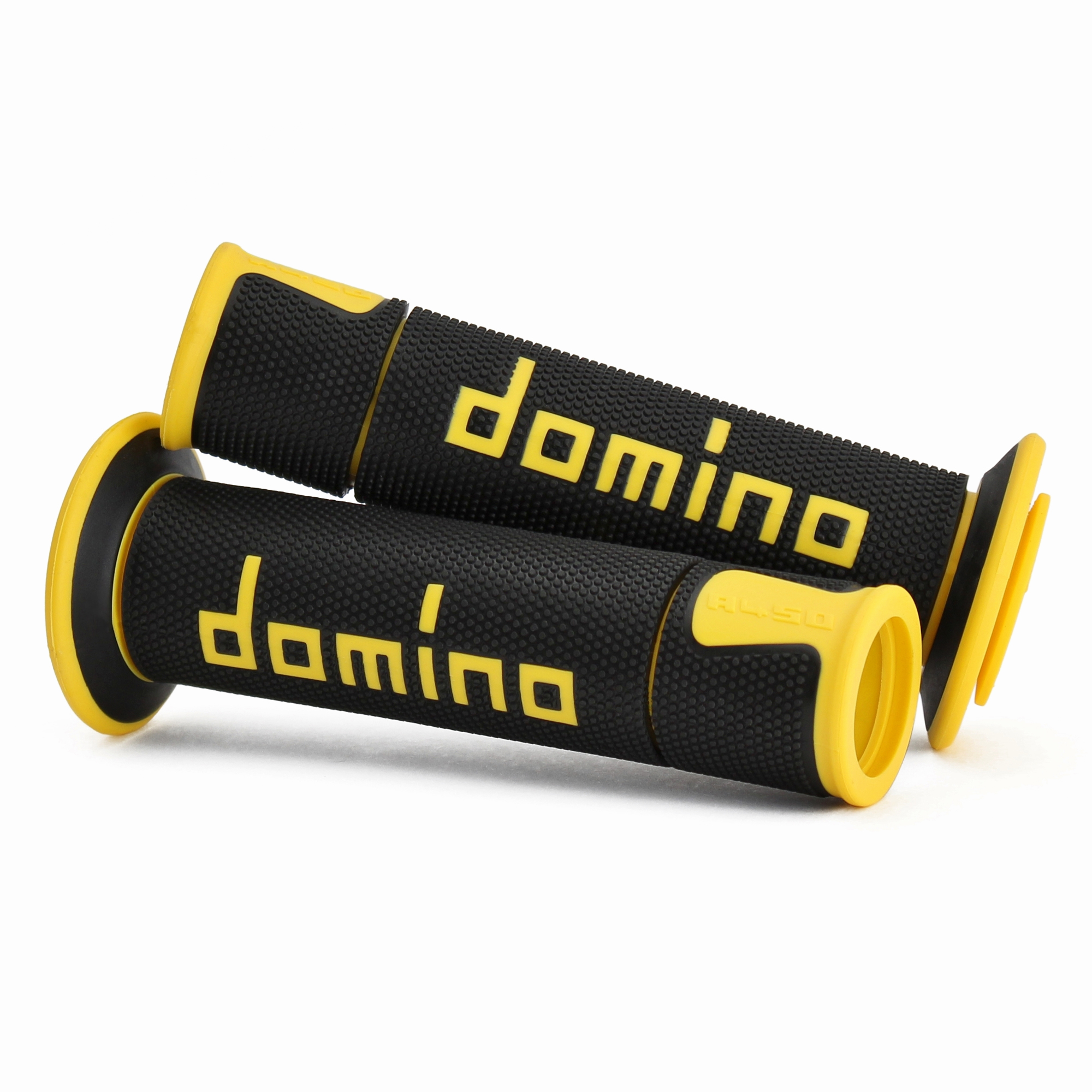 ปลอกแฮนด์ Domino A450 ปลายเปิด - Black/Yellow