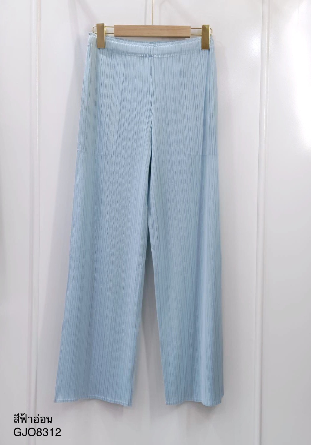 ยาว37นิ้ว! 2MUAY BASIC รุ่น GJO8312 กางเกงผู้หญิง กางเกงอัดพลีทคุณภาพ BASIC STRAIGHT PLEATED PANTS 12สี FREE SIZE