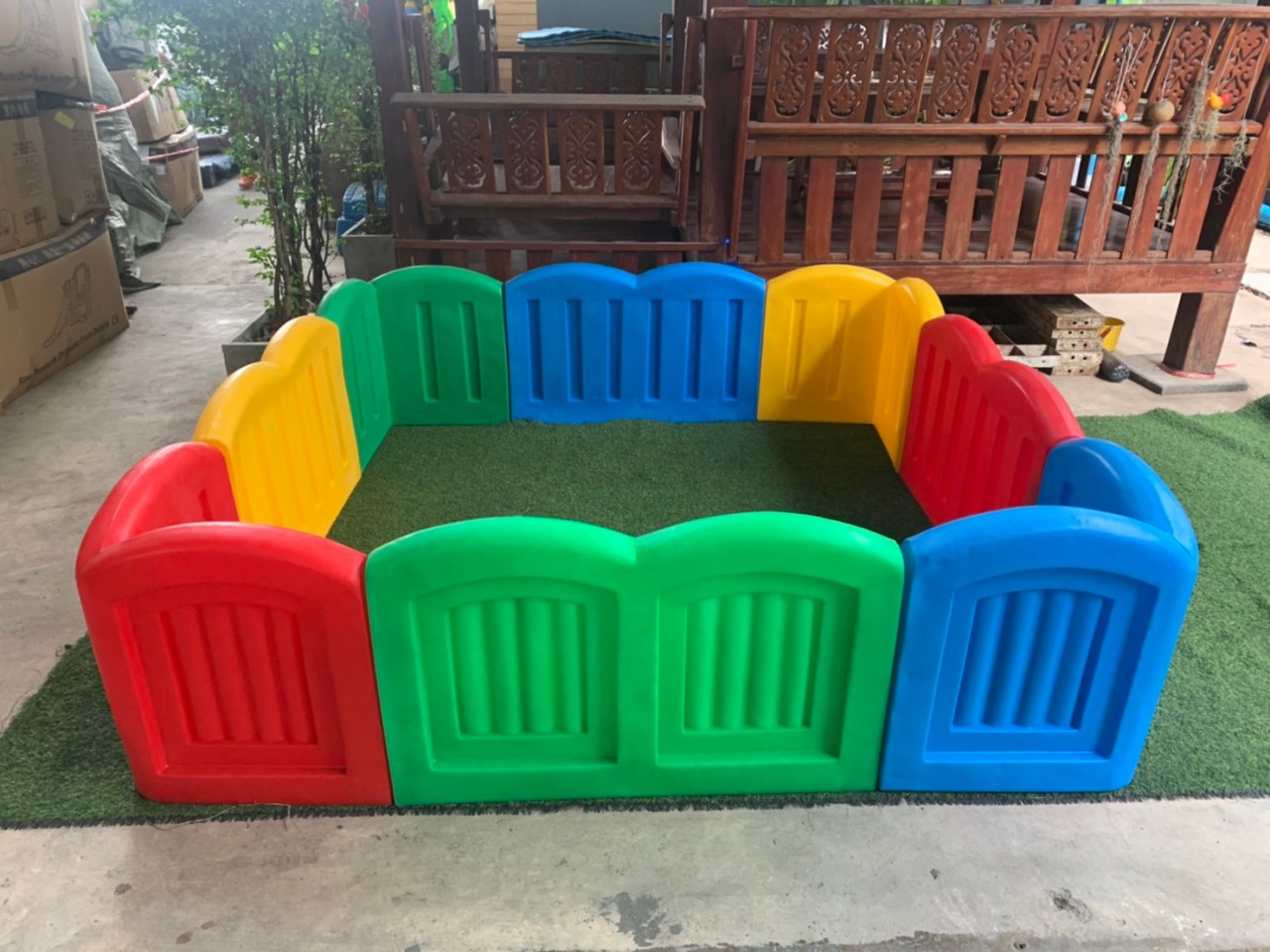 บ่อบอลสี่เหลี่ยมโค้ง, คอกกั้นเด็ก, รั้วกั้นเด็ก,พร้อมส่ง