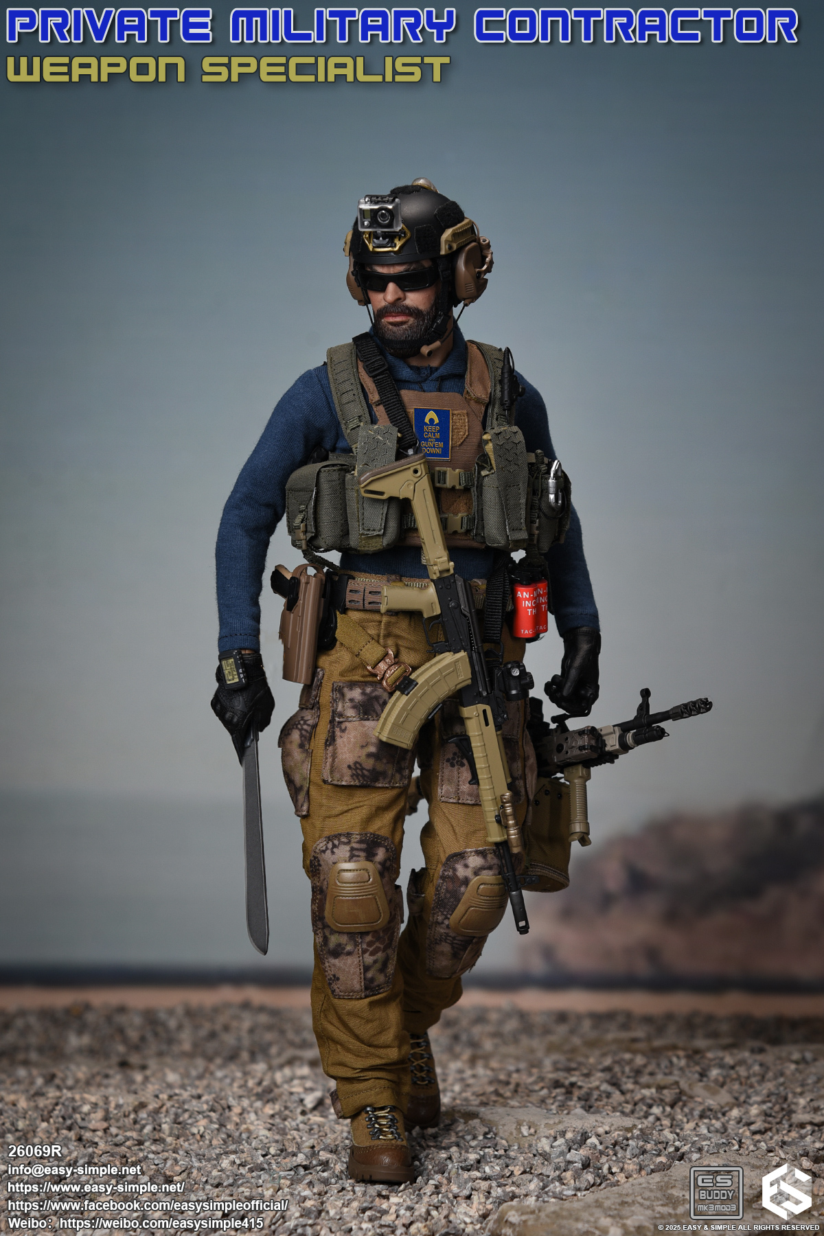 [สั่งจอง] Easy&Simple ES 26069R 1/6 : Private Military Contractor Weapon Specialist