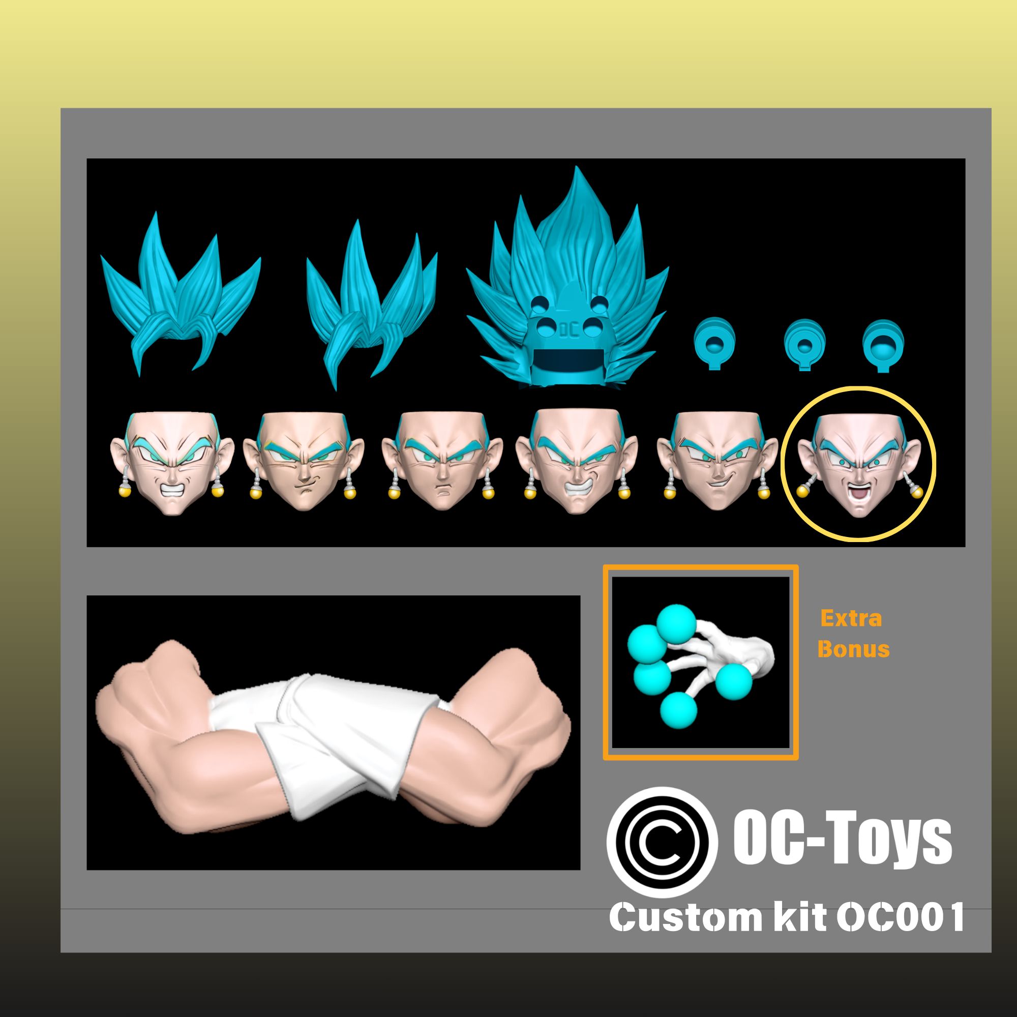 [พร้อมส่ง] OC Toys custom kit - OC001 "