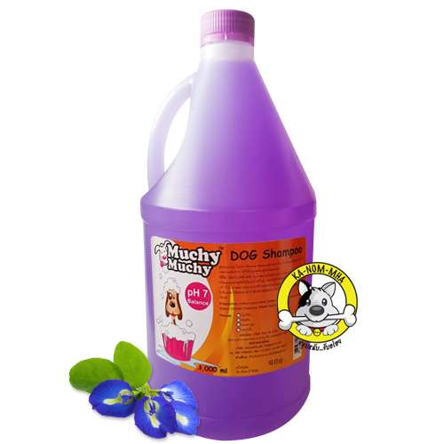 แชมพูสุนัข กลิ่นอัญชัญ เกรดพรีเมี่ยม ขวดใหญ่ Muchy Muchy 3000 ml.