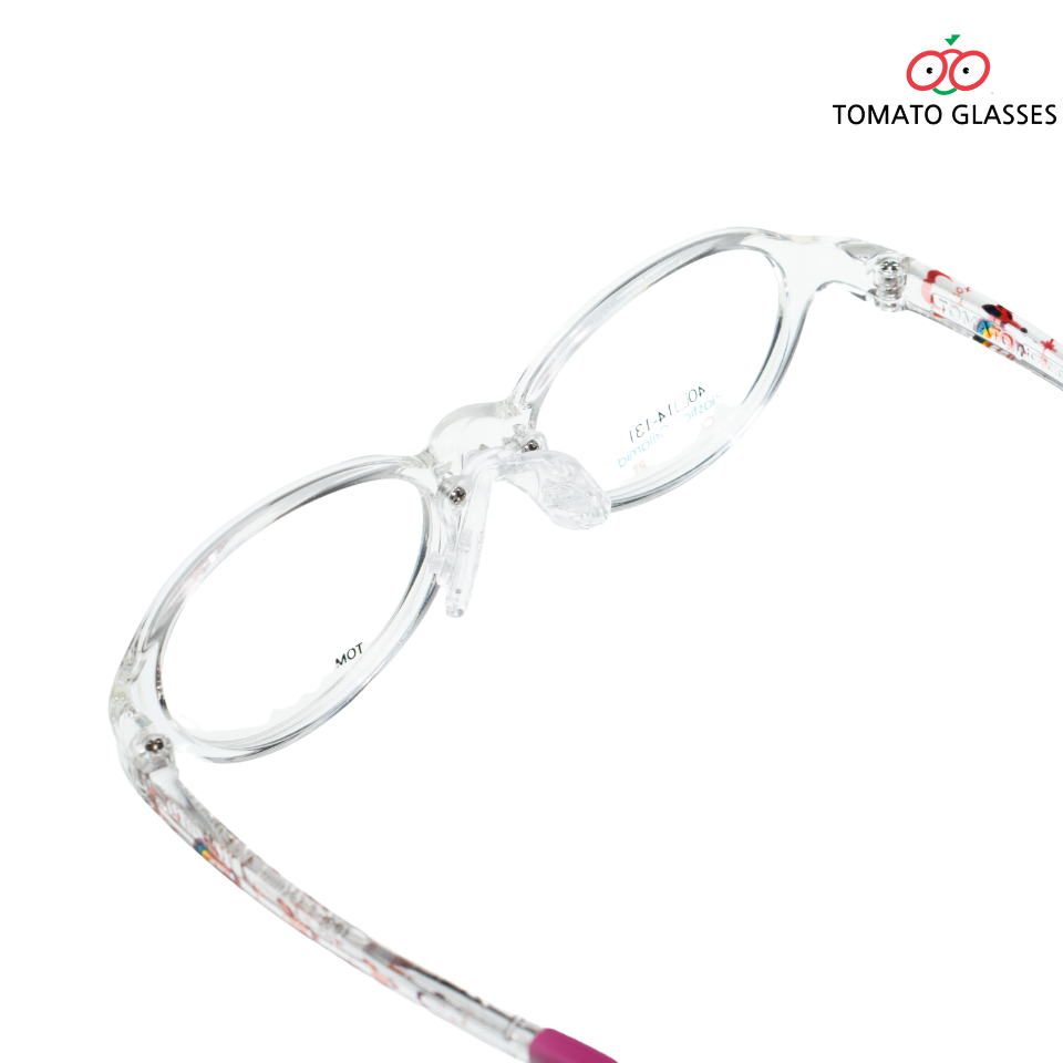แว่นสายตาเด็กTomato Glasses TKAC509 size 40 Clear Unicron