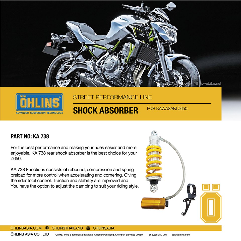 Ohlins KA738 Kawasaki Z650