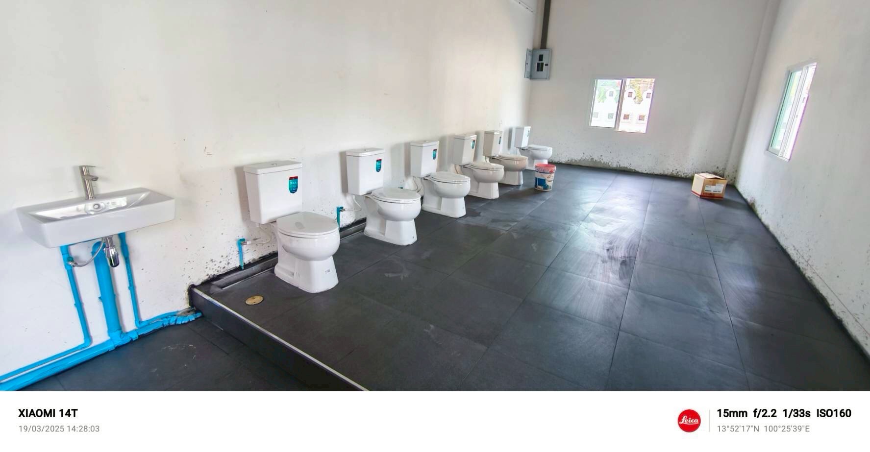 งานสร้างห้องน้ำ วัดบางแพรก จ.นนทบุรี