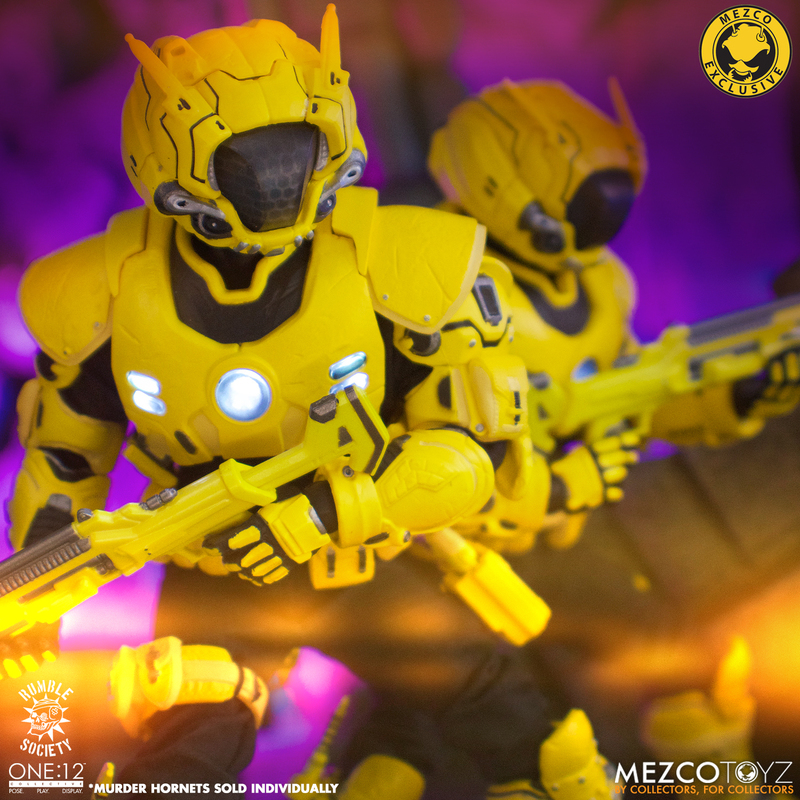 [สั่งจอง]Mezco toyz ONE:12 COLLECTIVE Rumble Society - Krig: Murder Hornet Edition