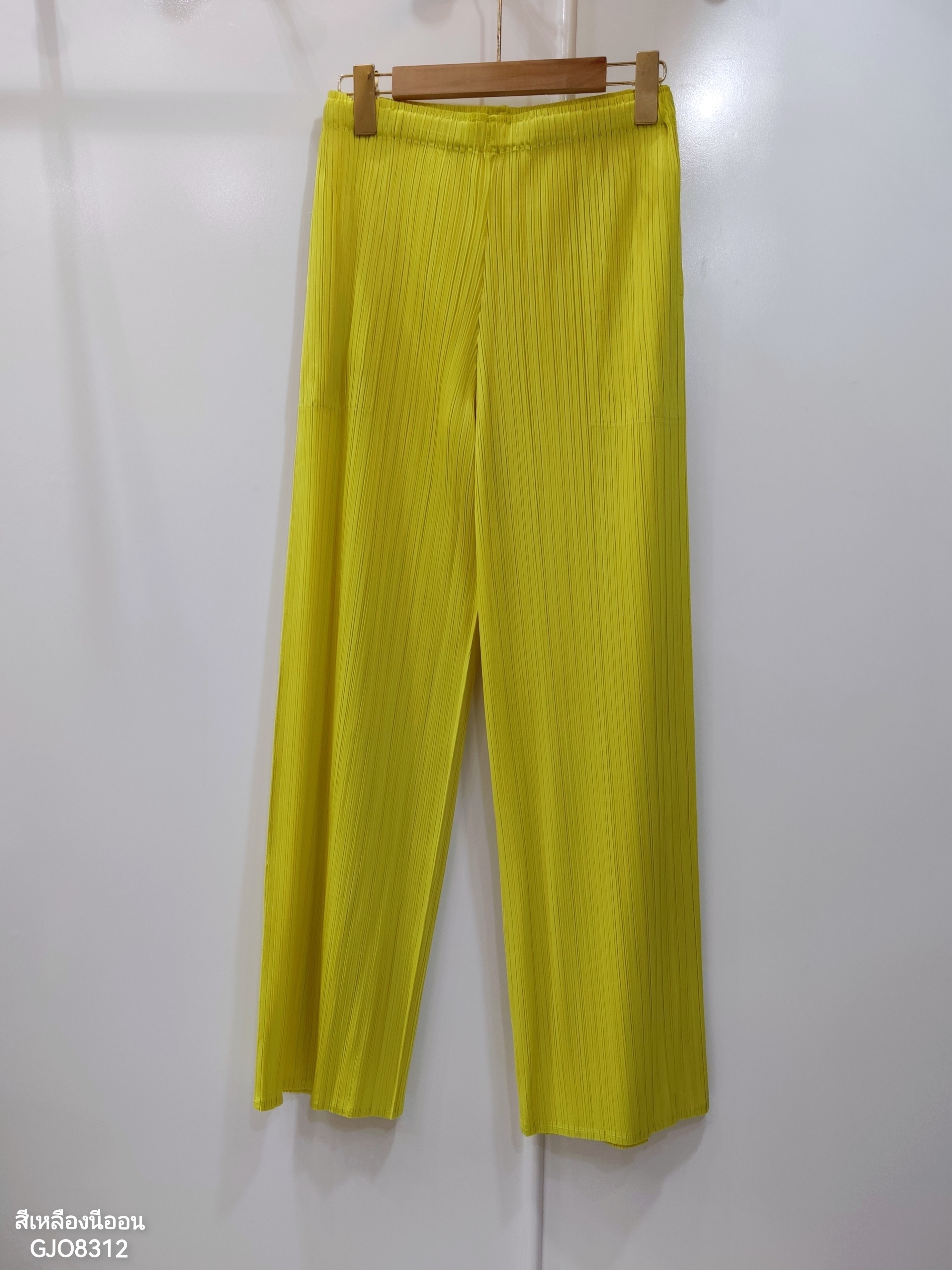 ยาว37นิ้ว! 2MUAY BASIC รุ่น GJO8312 กางเกงผู้หญิง กางเกงอัดพลีทคุณภาพ BASIC STRAIGHT PLEATED PANTS 12สี FREE SIZE