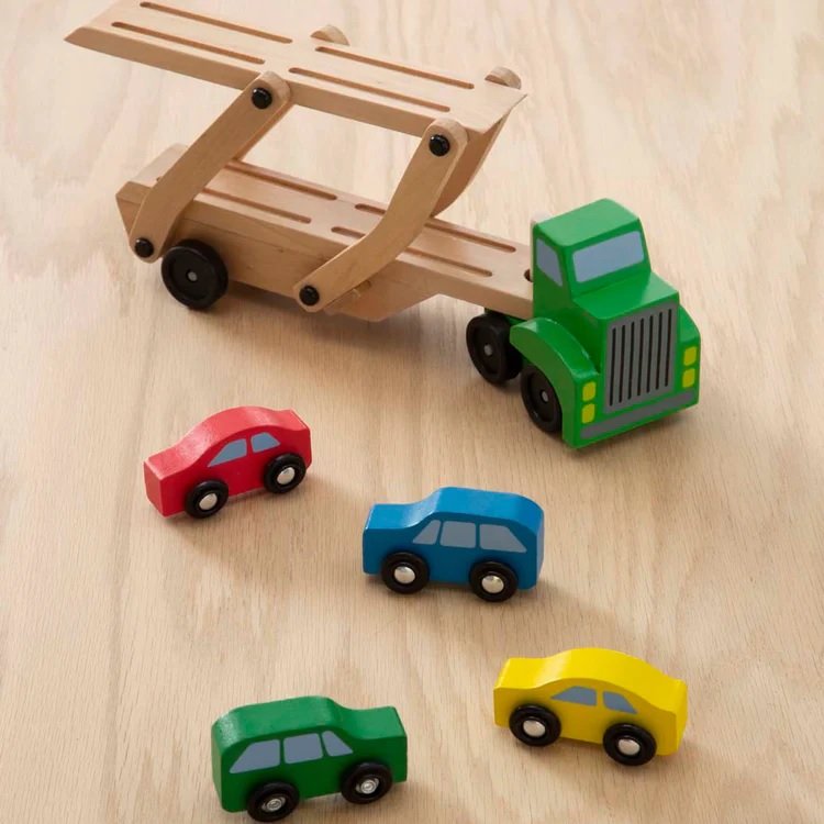 รถยก รถบรรทุกขนรถ 4 คัน Melissa & Doug Car Carrier รุ่น 4096 ของเล่นเสริมพัฒนาการเด็ก