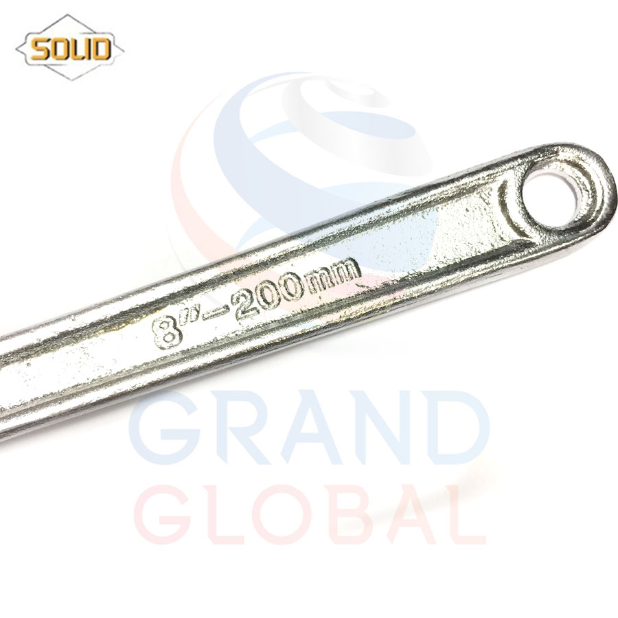 SOLID ประแจเลื่อน 8 นิ้ว ปากตาย ประแจ ไขควง ไขน๊อต อเนกประสงค์ ประแจไข ประแจขัน น็อต ปรับเลื่อนได้ ด้ามหล็ก 200 mm