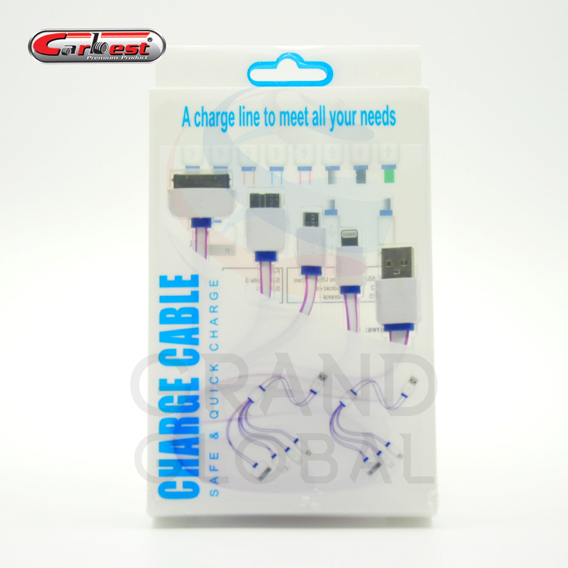 สายชาร์ต สายชาร์จ ที่ ชาร์จ แบตเตอรี่ ชาร์ต โทรศัพท์มือถือ โทรศัพท์ มือถือ อเนกประสงค์ 4 หัวแปลง เสียบช่อง USB 1แถม1