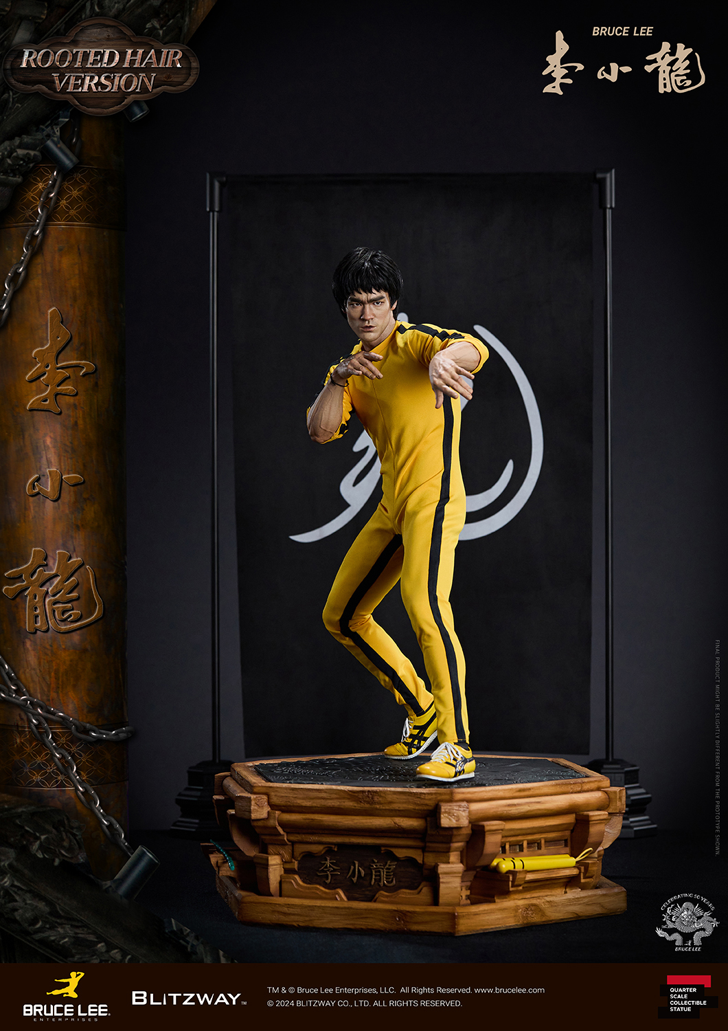 [สั่งจอง] Blitzway BW-SS-22401 1/4 : Bruce Lee Tribute 50th Anniversary Grafted Hair Version