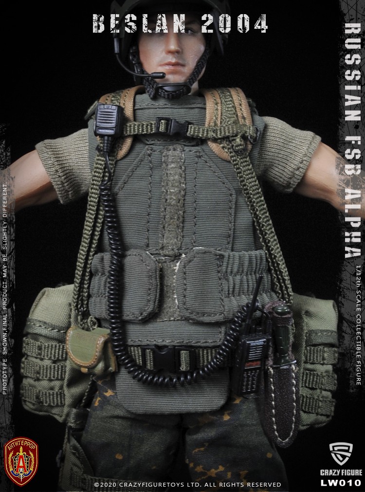 [สั่งจอง] Crazy Figure LW010 1/12 Russian alpha special forces machine gunner